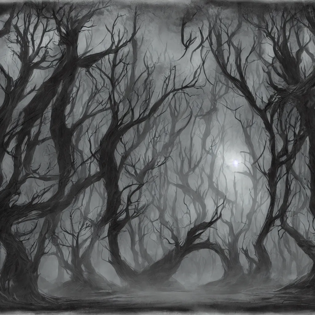 Image similar to Darkwood concept art