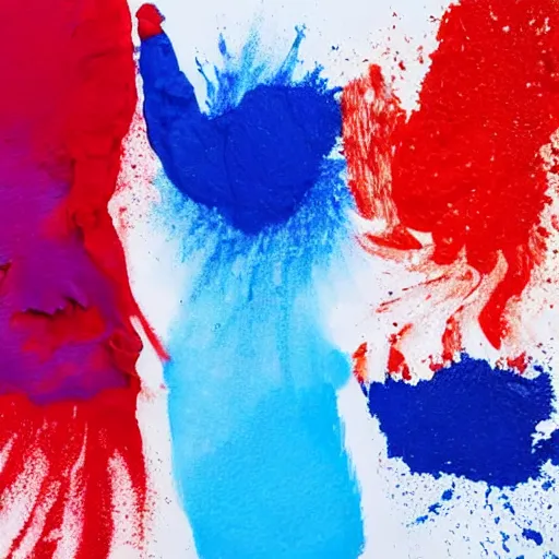 Image similar to what happens when you mix red and blue paint