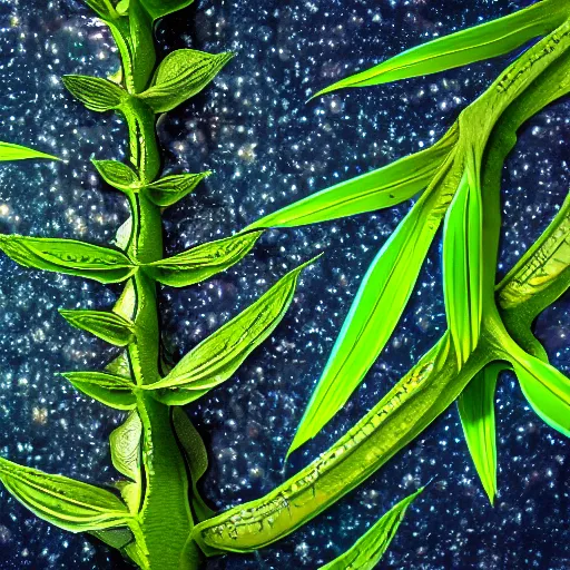 Prompt: the most detailed picture of an alien plant with life known to man, 4 k