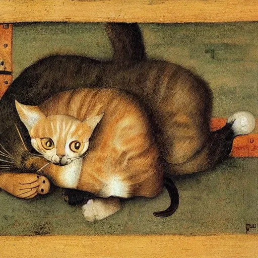 Image similar to cat by pieter bruegel