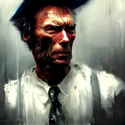 Prompt: clint eastwood as johah hex jeremy mann painting