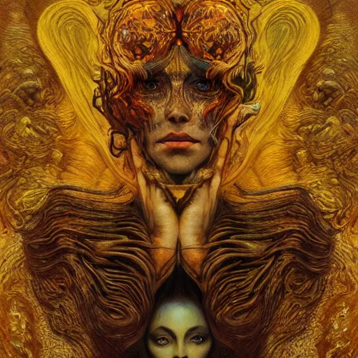 Visions of Hell by Karol Bak, Jean Deville, Gustav | Stable Diffusion ...