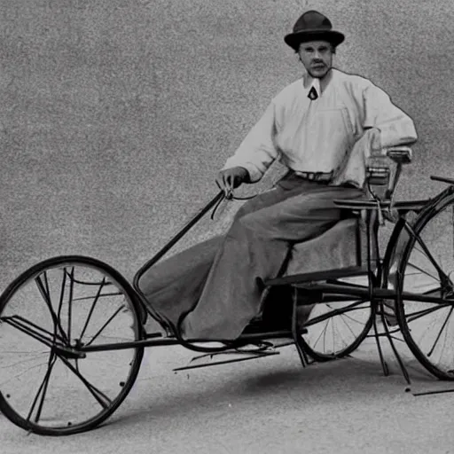 Image similar to An electrical velocipede