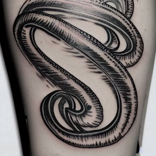 Prompt: lorenz attractor tattoo, highly detailed, complicated