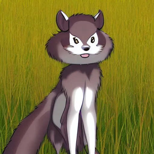 Prompt: japanese stiltgrass cutest furry fursona japanese stiltgrass adorable portrait japanese stiltgrass