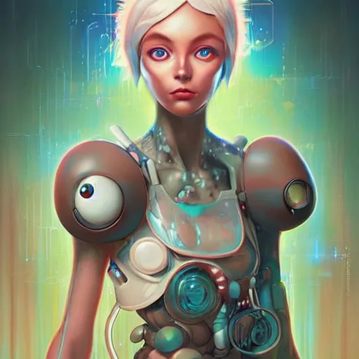 Image similar to lofi biopunk pokemon portrait, Pixar style, digital art, render, by Tristan Eaton Stanley Artgerm and Tom Bagshaw.