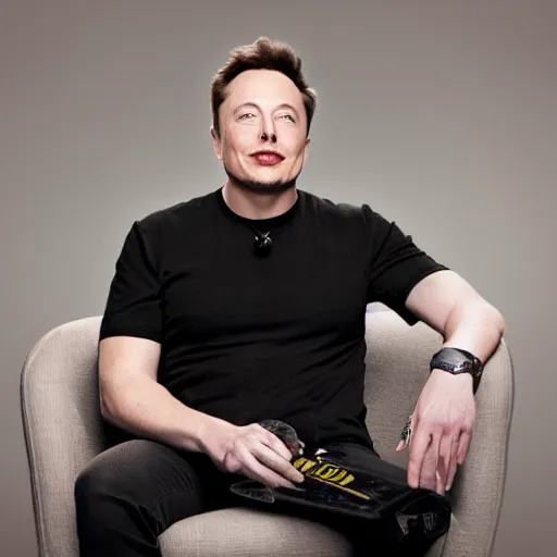 Image similar to portrait image of elon musk with tusk 8 k