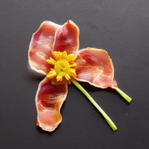 Image similar to bacon flower