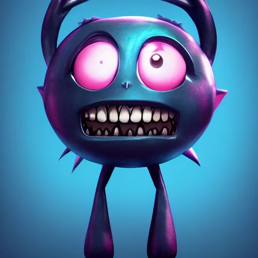 Image similar to 3d, chibi, video game character, cute, adorable, invader zim, James jean art style, figure, mewtwo style figure, smooth, octane render, dmt background, Pixar, big eyes, highly detailed