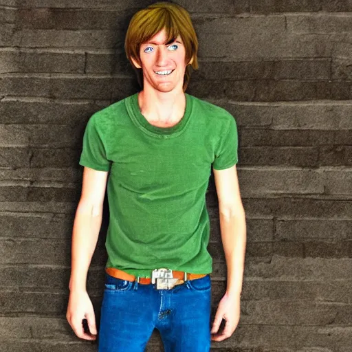 Prompt: Shaggy Rogers at full power