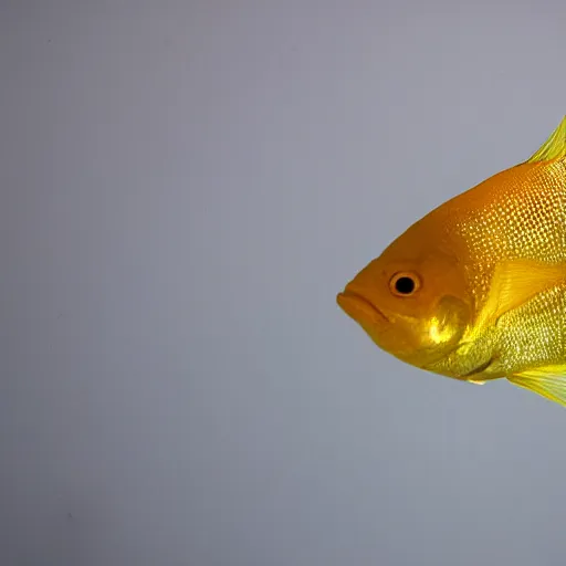 Image similar to a shining golden fish, reflecting light