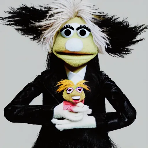 Prompt: [ grimes as a muppet ]!!, 4 k photorealistic! photography, trending on [ unsplash ], contest winner, award winning, [ 4 k ]!