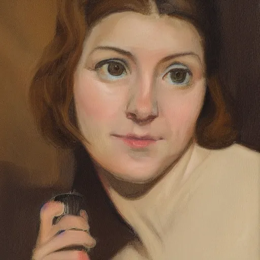 Prompt: Folger's Coffee Girl, Sarah, realistic, sharp focus, highly detailed