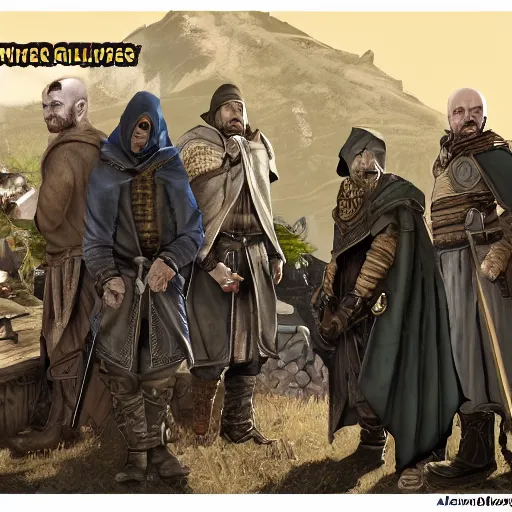 Image similar to jesse pinkman thieves guild gets caught by riften town guard, tamriel, elder scrolls, skyrim, adventuring gear, highly detailed