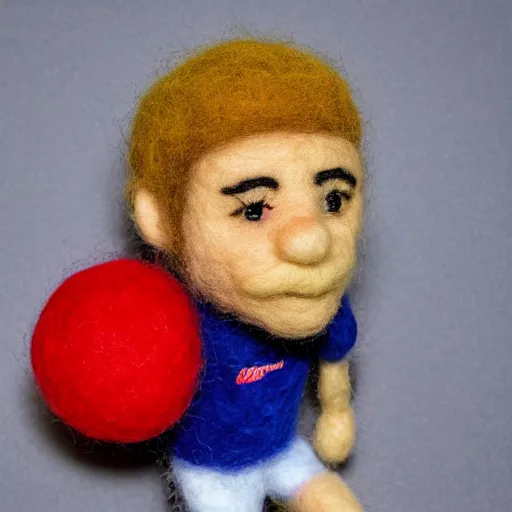 Image similar to neymar needle felted , needle felting art