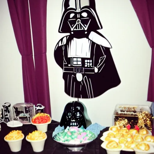 Image similar to birthday party photos of darth vader