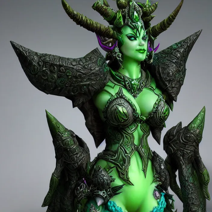 Image similar to ysera, an world of warcraft portrait of ysera, figurine, detailed