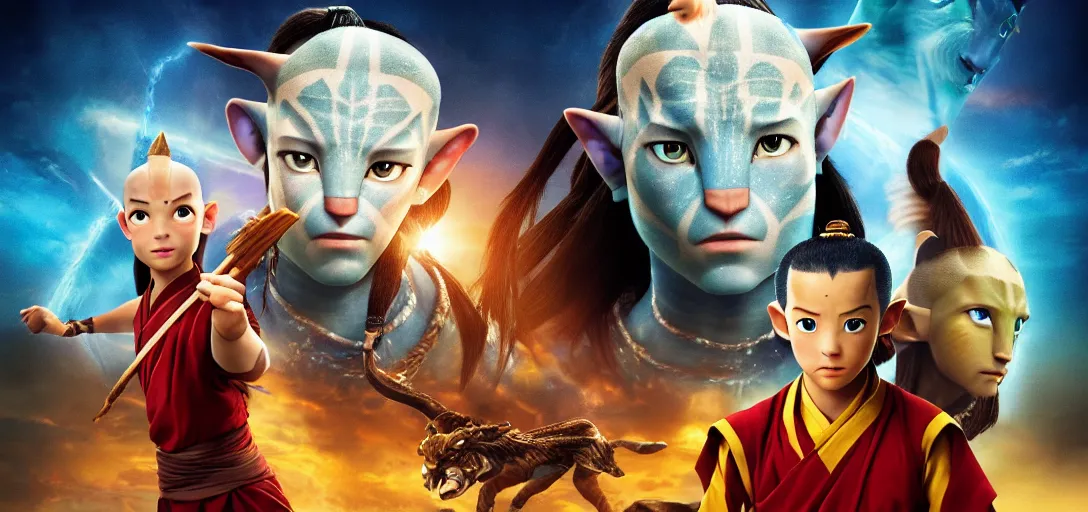 Image similar to Poster of Avatar The Last Airbender Live Action Movie