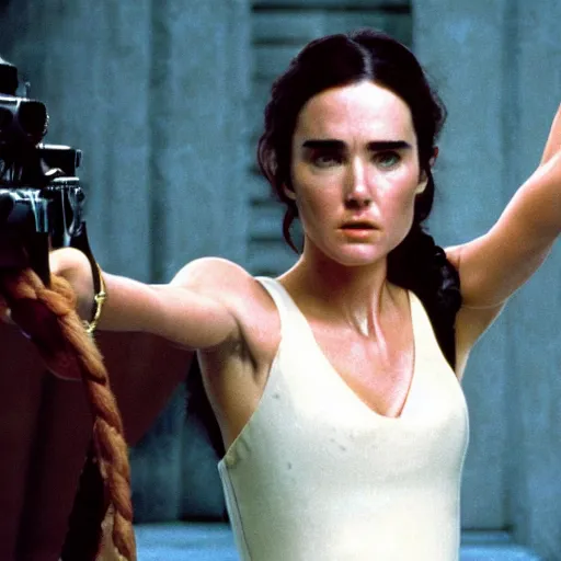 Image similar to a still of jennifer connelly in the empire strikes back (1980)