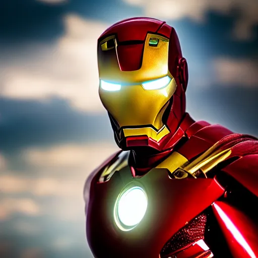 Prompt: superman as iron man, clear focus, bokeh effect, high res, hasselblad, dslr, professional, cinematic