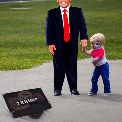 Prompt: toddler trump