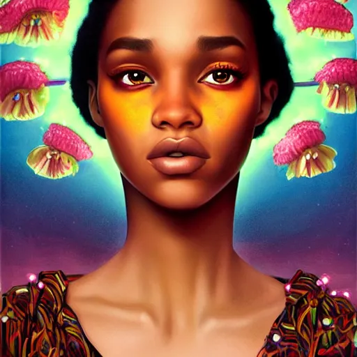 Prompt: berlin city portrait, black girl, Pixar style, by Tristan Eaton Stanley Artgerm and Tom Bagshaw.