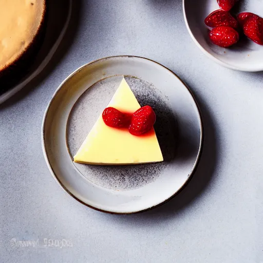 Image similar to photograph of a cheese cake, without sugar, without gluten, without happiness, without any joy, no taste, food photography