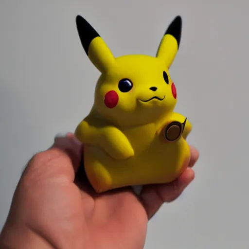 Prompt: a khaki Pikachu