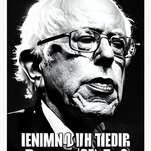 Image similar to Bernie Sanders as a glam rock god