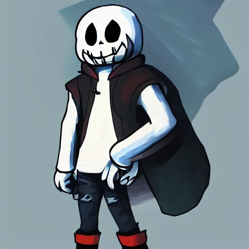 Prompt: undertale sans, digital Painting, ultradetailed, artstation, oil Painting, ultradetailed, artstation