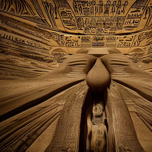 Prompt: a photo of a beautiful intricate epic futuristic hyper detailed cyber sphynx of egypt, cinematic lighting, taken with tilt shot