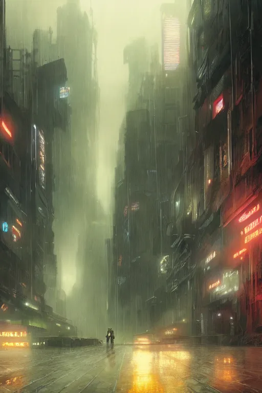 Image similar to an environmental concept art of blade runner 2 0 7 7, highly detailed, environmental light, cinematic by francis tneh