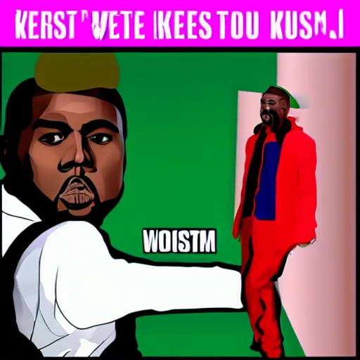 Prompt: kanye west in touhou