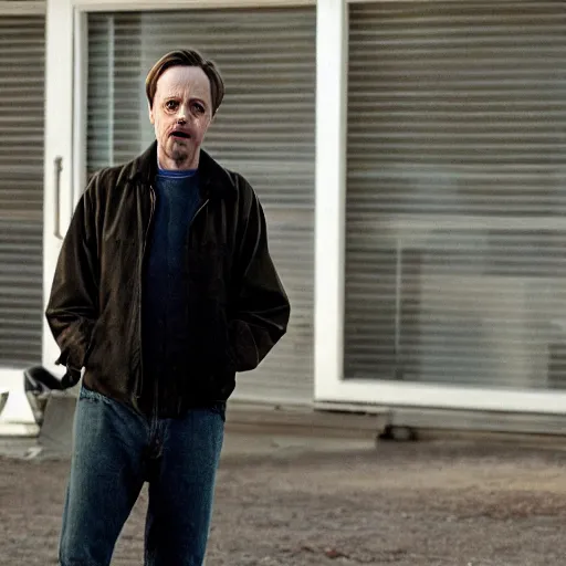 Image similar to Steve Buscemi playing Jesse Pinkman in Breaking-Bad