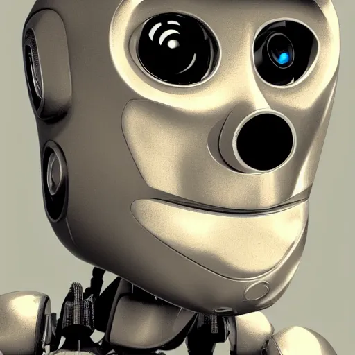 Image similar to a robot who's learning about human emotion, artistic, digital art