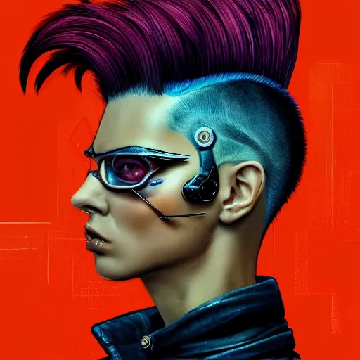 Prompt: character portrait of a retrofuturistic angry duck, mohawk with shaved side hair, bad attitude, dystopian cyberpunk steampunk soviet mood, intricate, wild, highly detailed, digital painting, artstation, upper body, concept art, smooth, sharp focus, illustration, art by artgerm and greg rutkowski and alphonse mucha, vibrant deep colors