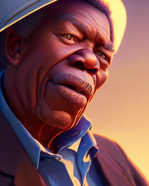 Prompt: disney pixar portrait 8 k photo of john lee hooker : : by weta, greg rutkowski, wlop, ilya kuvshinov, rossdraws, artgerm, annie leibovitz, rave, unreal engine, alphonse mucha : :