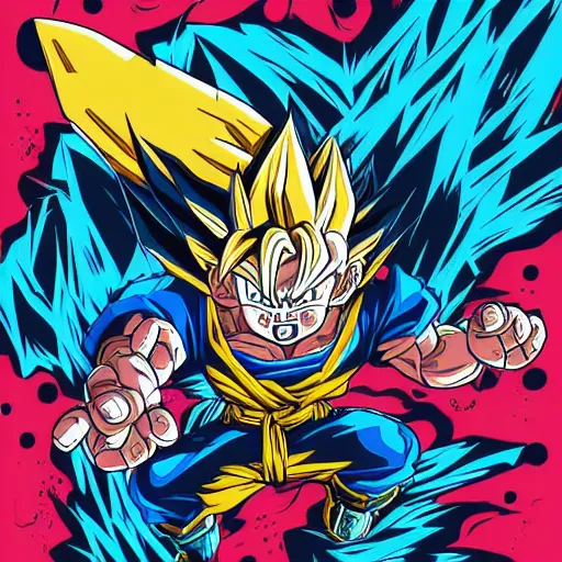 Goku!♡>//w//<😍😍😍😍 (by Yuya Takahashi)  Dragon ball painting, Dragon  ball super artwork, Dragon ball artwork