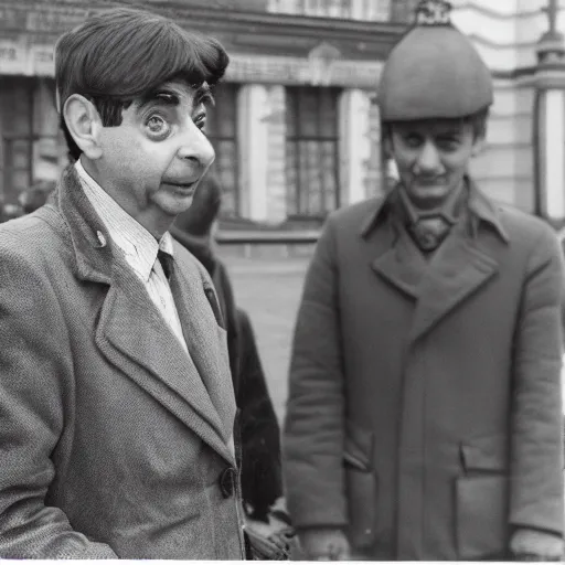 Image similar to Archival photo of Mr Bean defecting to the Soviets