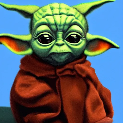 Prompt: baby yoda in world war ii digital art painting