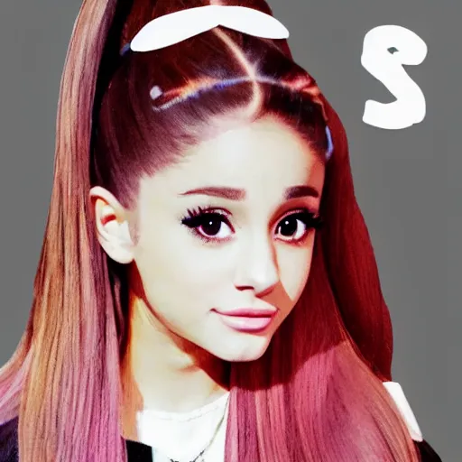 Prompt: ariana grande as an anime girl