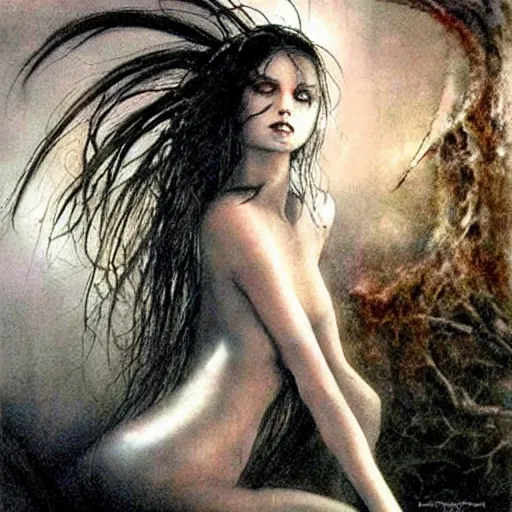 Image similar to painting by Luis Royo