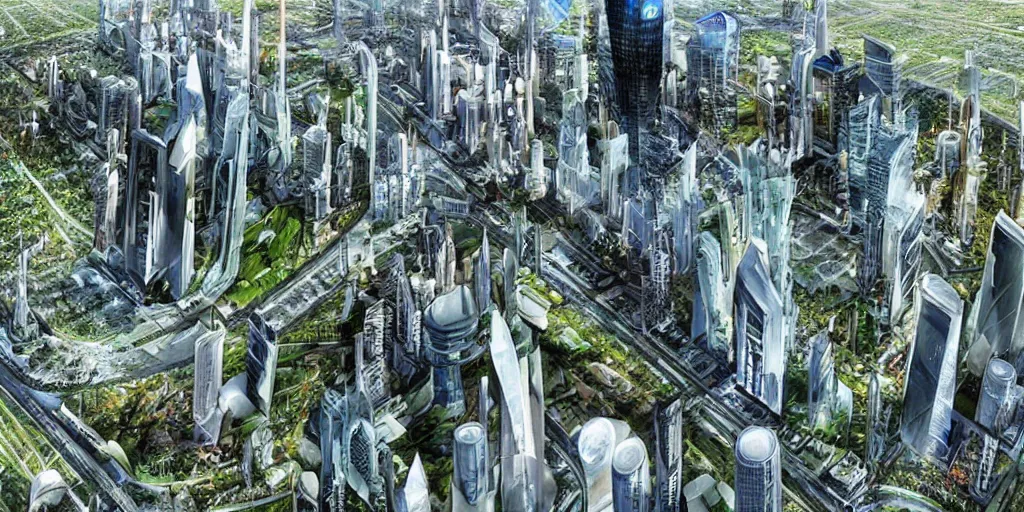 Prompt: Future City by Vincent Callebaut