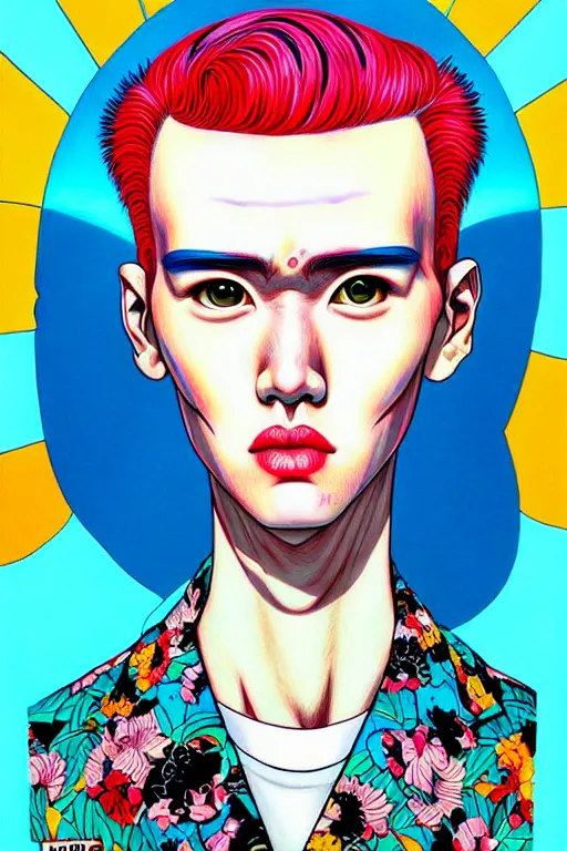 Image similar to max headrom, style of yoshii chie and hikari shimoda and martine johanna, highly detailed