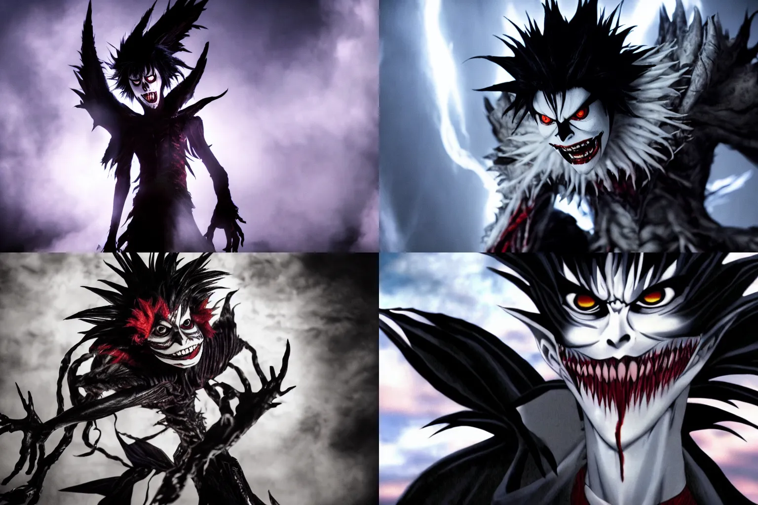 Ryuk the Shinigami from Death Note in live action, | Stable Diffusion