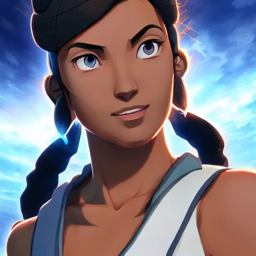 Image similar to portrait of Avatar Korra, digital art, highly detailed, intricate, sharp focus, Trending on Artstation HQ, deviantart, unreal engine 5, 4K UHD image, cell shaded