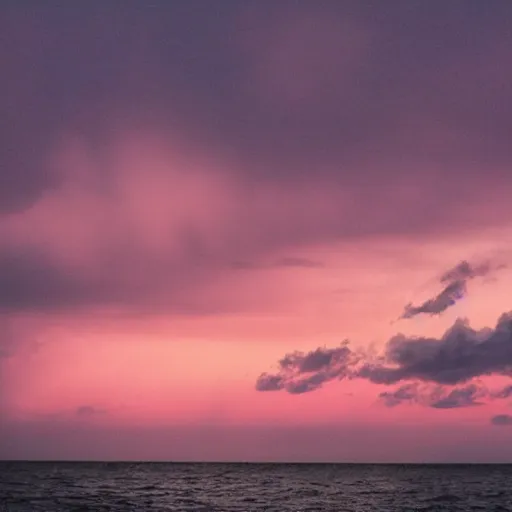 Image similar to pink clouds in the sea