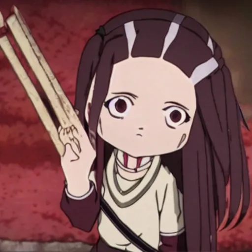 Prompt: nezuko in attack on titan