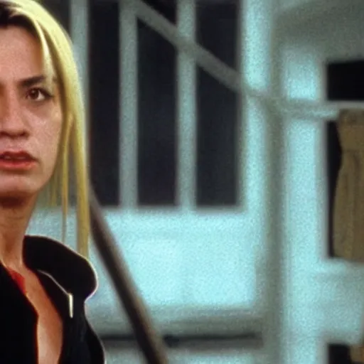 Image similar to Giorgia Meloni in Kill Bill from Quentin Tarantino