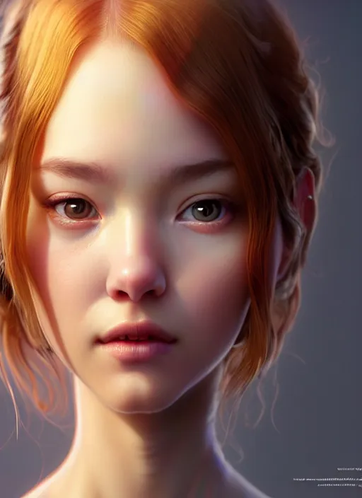 Prompt: rtx pixar | the face of beautiful intense soft crisp pretty girl | an ultrafine hyperrealistic polished illustration by artgerm and mucha and feng zhu and beeple : : intricate linework, hi - fructose, final fantasy, octane render, global illumination, radiant light, intricate environment, sharp focus